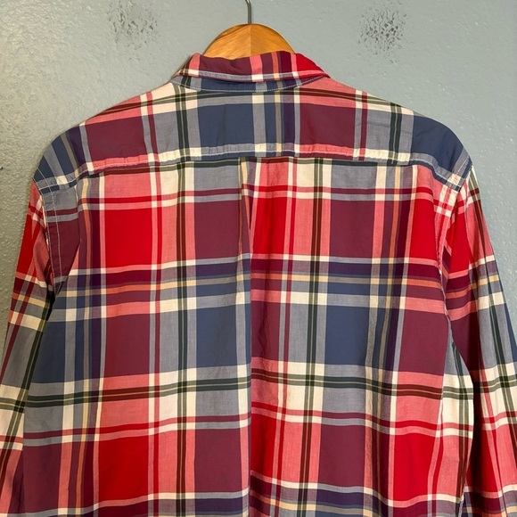 Boden Men's Red Plaid Regular Fit Button Down Shirt Business Casual Sz‎ Medium - Picture 7 of 10